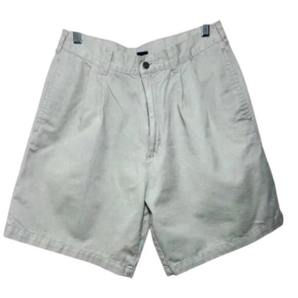 Vintage Chaps Ralph Lauren Pleated Chino Shorts Mens 30 Khaki Beige Classic Fit - Picture 4 of 7